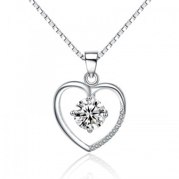 Colier Argint Brilliant Heart Colier Argint Brilliant Heart