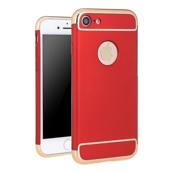 Husa carcasa 3in1 Electroplating pentru iPhone 6/6s, rosu Husa carcasa 3in1 Electroplating pentru iPhone 6/6s, rosu