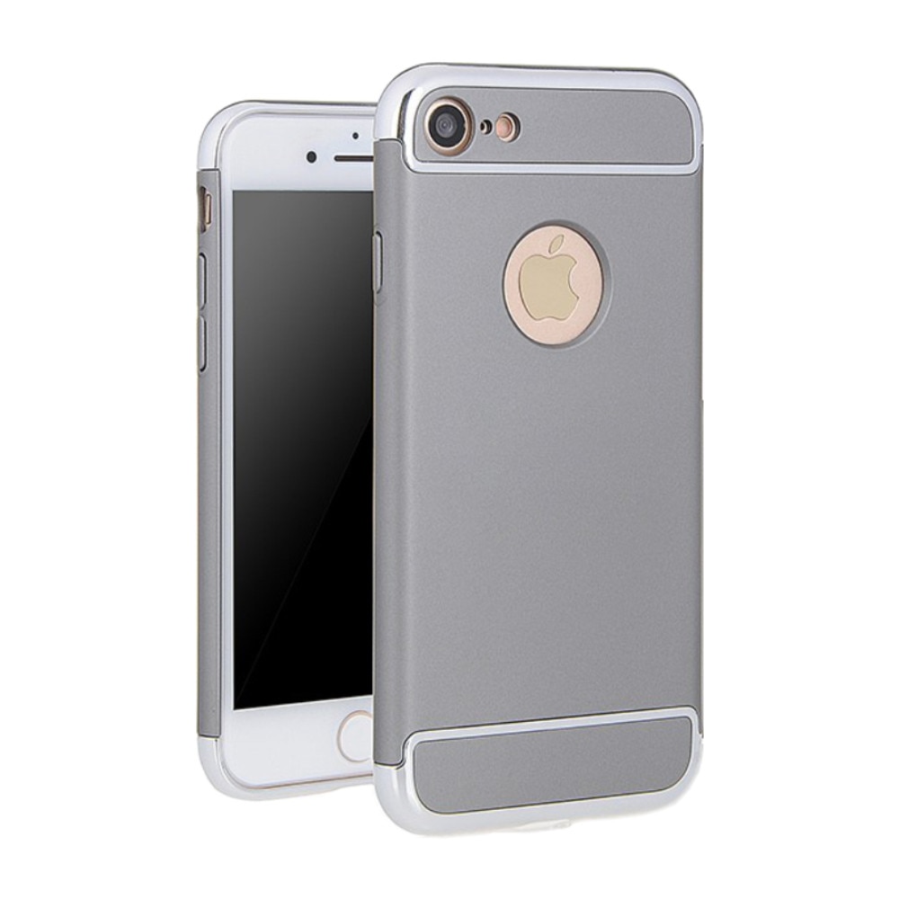 Husa carcasa 3in1 Electroplating pentru iPhone 6 plus, argintiu