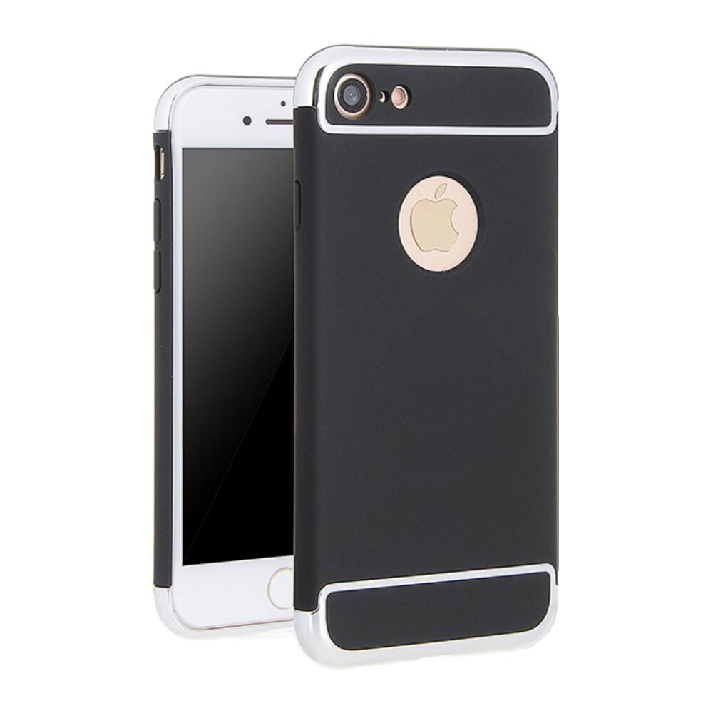 Husa carcasa 3in1 Electroplating pentru iPhone 5/5s/SE, negru