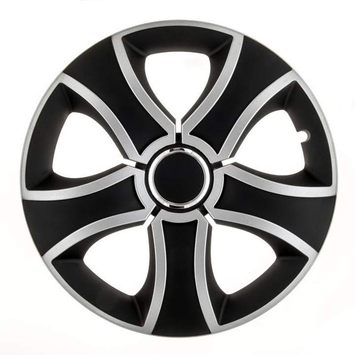 Set capace roti model BIS II cu inel cromat - 15 inch