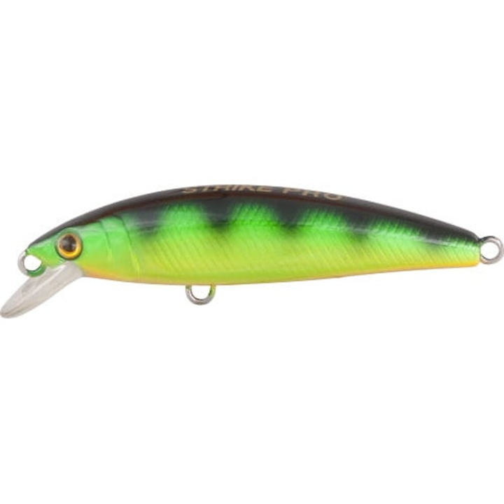Wobbler, STRIKE PRO, Twitchy Minnow, 4,8 cm, 2,7 g, Merülési mélység: 0,3 m, Zöld