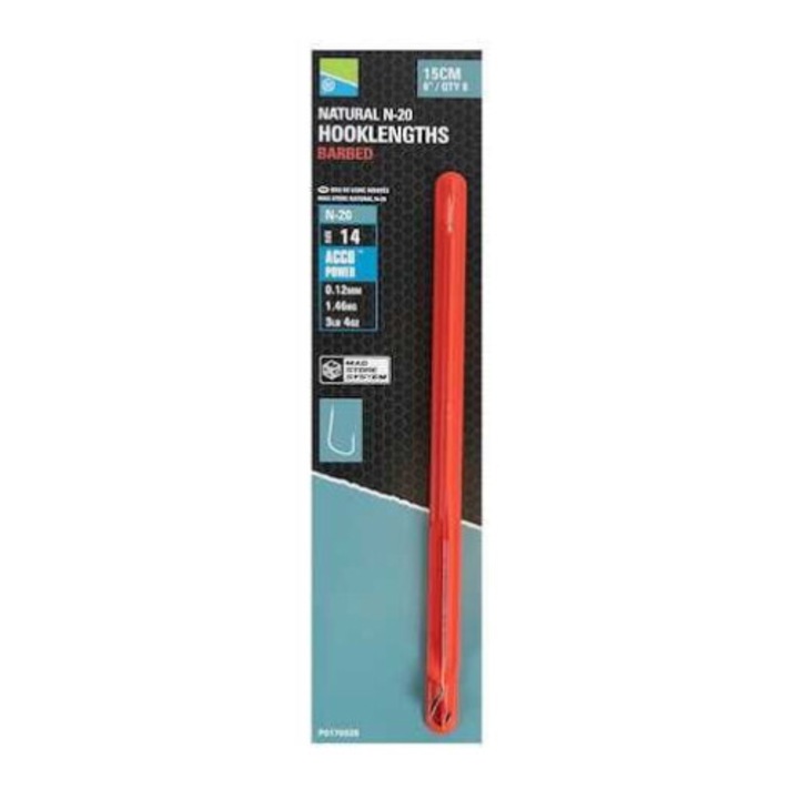 Przypony Preston Natural N20 Mag StoreRig set 15cm, #16, 0.11mm, 1.18kg
