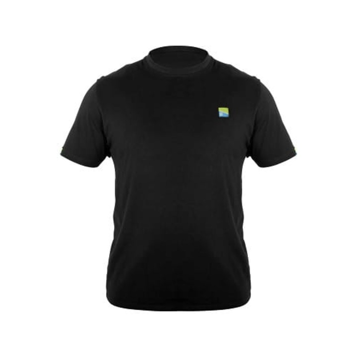 Férfi sportpóló, Preston, fekete, textil, kényelmes
