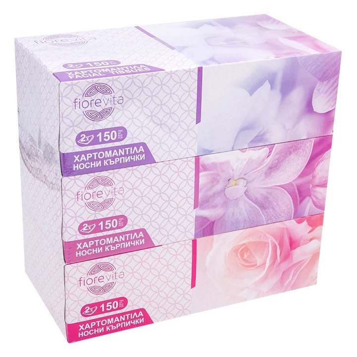 Servetele la cutie cu 2 straturi - 3 bucati