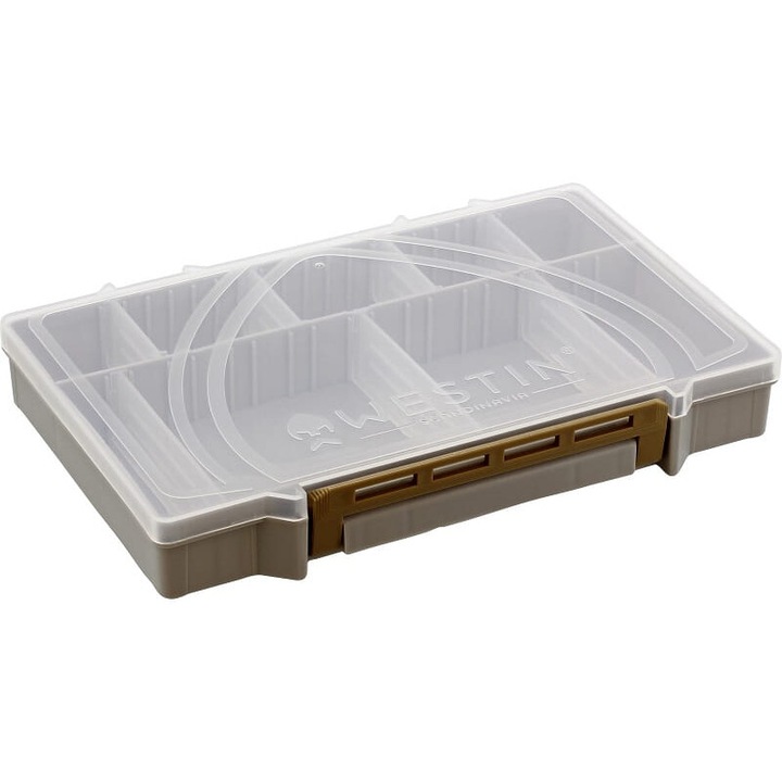 Кутия Westin W3 TACKLE BOX S2, 25x16,5x3,6см, материал PP, полупрозрачен капак