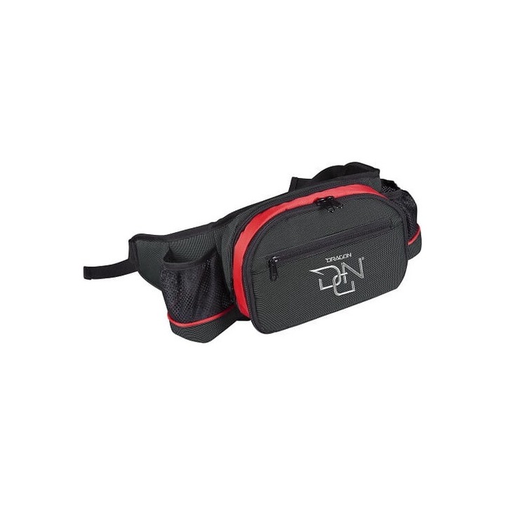 Sárkány csípőöv, 62 x 10 x 16 cm, piros/fekete