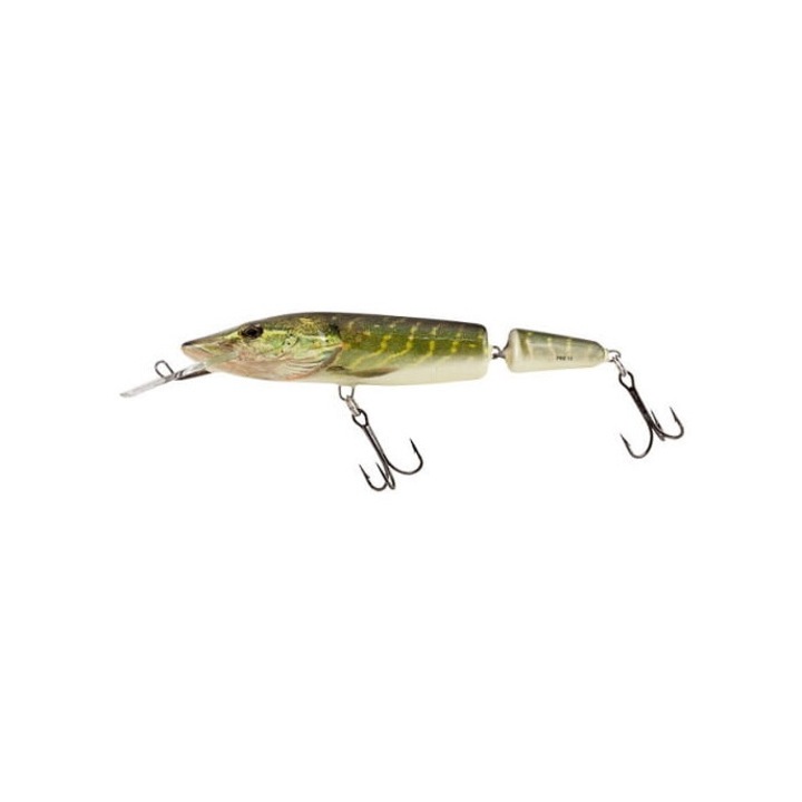 Momeala artificiala, Salmo Pike Jointed DR, 11cm, 14g, adancime 1.5-2.5m