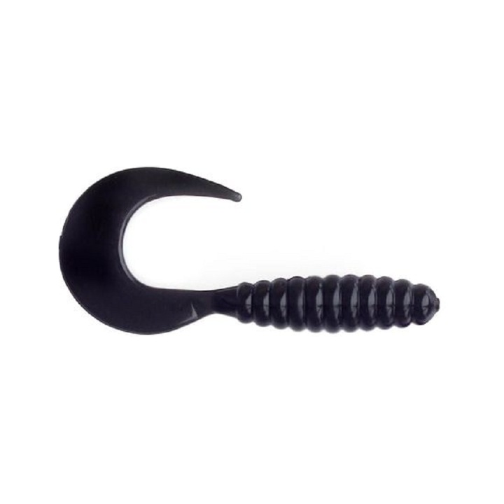Mann's Twister 3cm-es műcsalik, 20 db, fekete