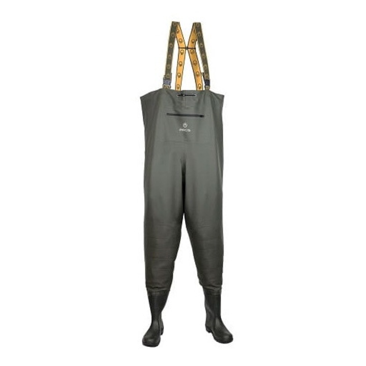 Предпазен работен гащеризон Plavitex HD, PROS, полиестер/PVC, зелен, 46