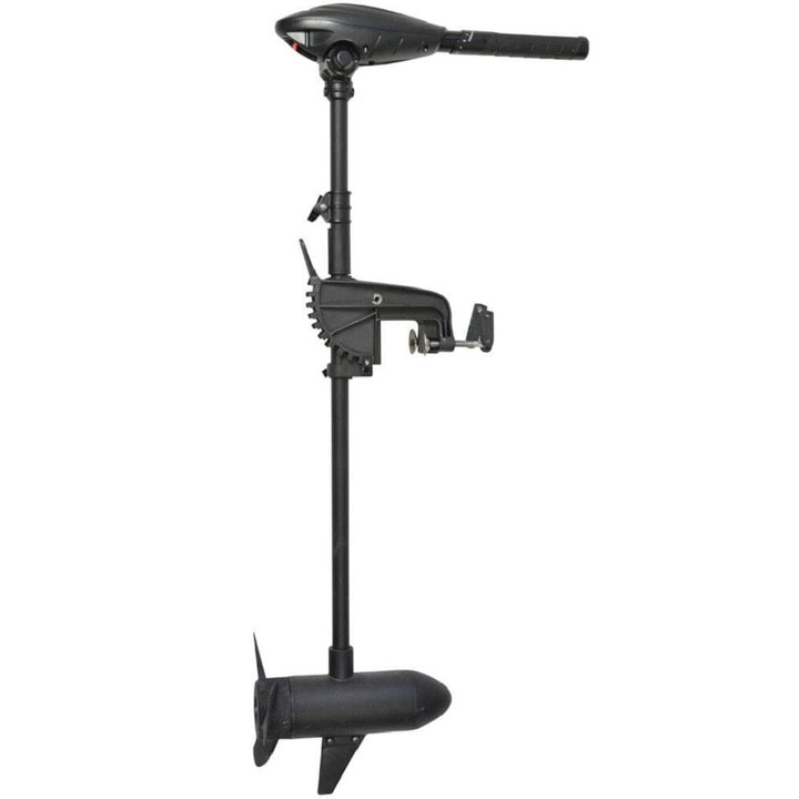 HasWing Osapian 45 villanymotor, 12V, teleszkópos nyél, eloxált alumínium, LED akkumulátorjelző, fekete