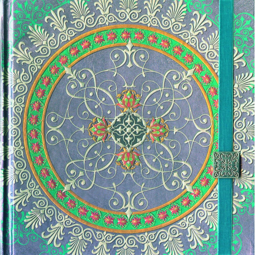 Agenda Mandala cu elastic bleu