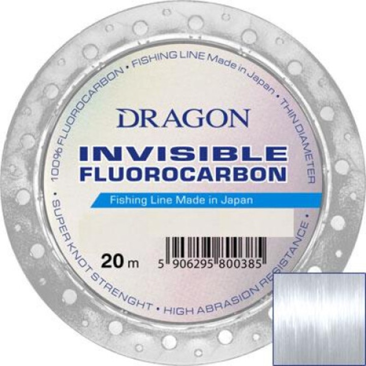 Dragon fluorocarbon horgászzsinór 0,385mm, átlátszó, 20m