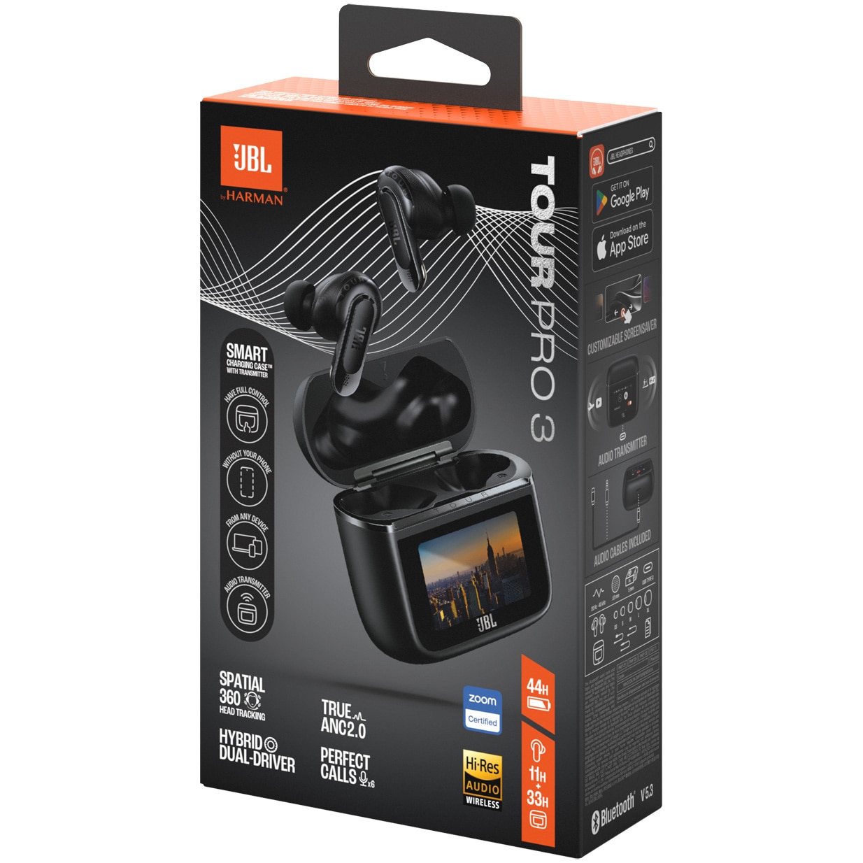ヘッドホン JBLTOURPRO3 Casti JBL Tour Pro 3, True Wireless, Bluetooth, In-Ear, Microfon