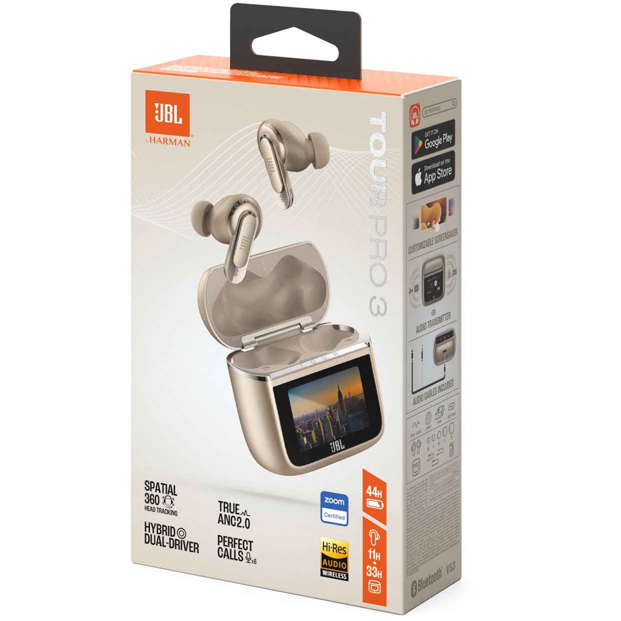 Casti In-Ear JBL Tour Pro 3, True Wireless, Bluetooth, True ANC