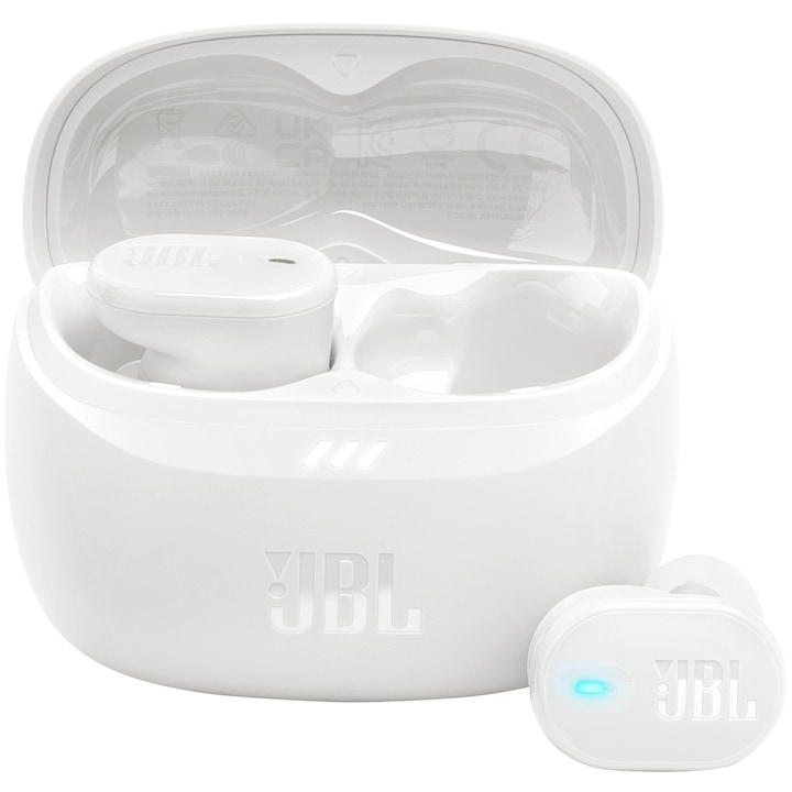 Слушалки JBL Tune Buds 2, True Wireless, Bluetooth, ANC, Автономия 48 часа, IP54, Multi-point, Бял