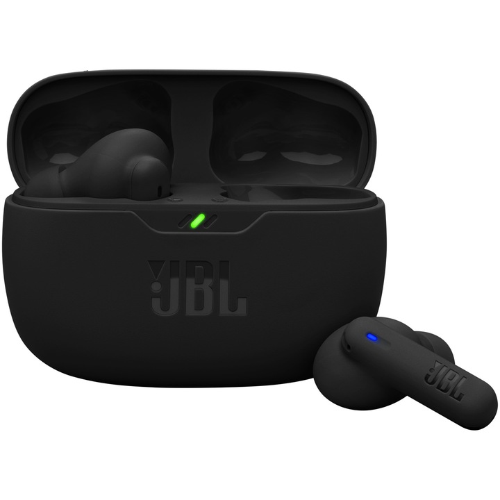 JBL Wave Beam 2 fülhallgató, True Wireless, Bluetooth, ANC, IP54, 40 órás autonómia, Többpontos, Fekete