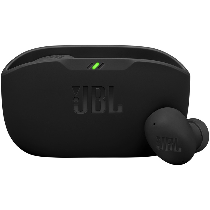 JBL Wave Buds 2 in-ear fülhallgató, True Wireless, Bluetooth, ANC, IP54, 40 órás autonómia, többpontos, fekete