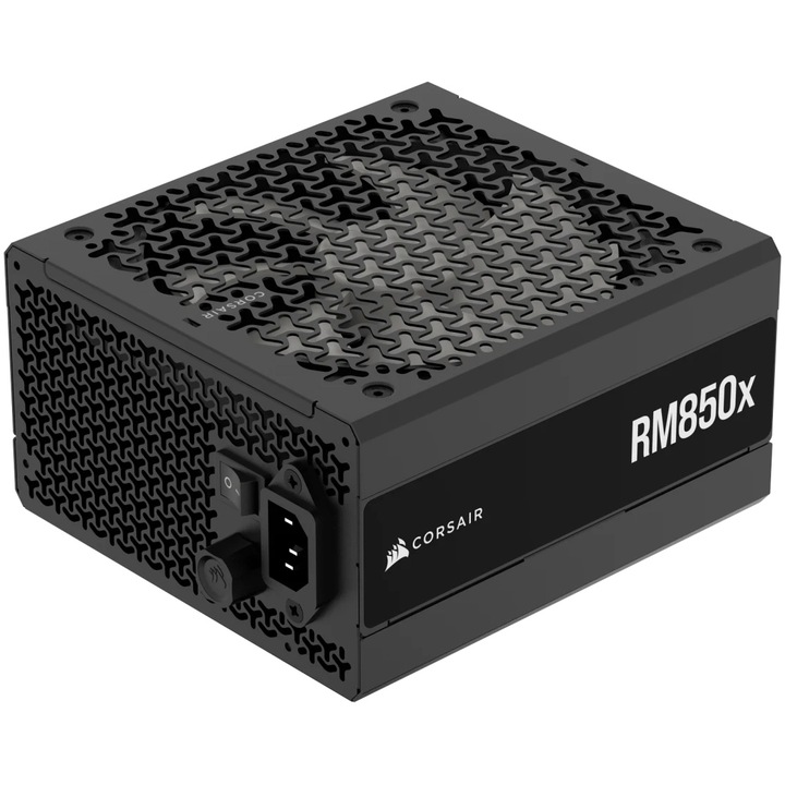 Tápegység Corsair RM850x, 850 W, ATX 3.1, Cybenetics GOLD, Full Modular, PCIe 5.1, Fekete
