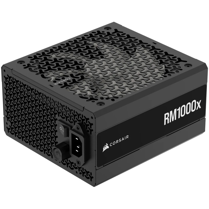 Sursa Corsair RM1000x, Cybenetics Gold, 1000W, 12VHPWR, ATX 3.1, Full Modulara, Negru