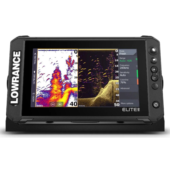 Sonar Lowrance Elite FS 9, aktív képalkotás 3 az 1-ben, 12", 800x480, C-MAP ROW térképpel