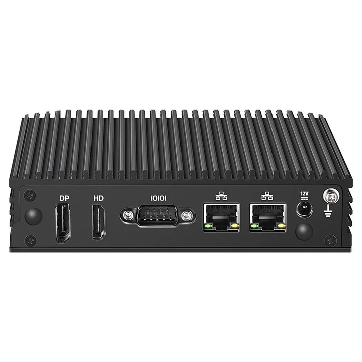 Мини компютър без вентилатор Newsmay AC8-V2-2LAN, процесор N100 6 MB кеш, 16GB Sodimm DDR4, 512GB M.2 2280, COM, 2LAN, WiFi 5, Bluetooth® 4.2