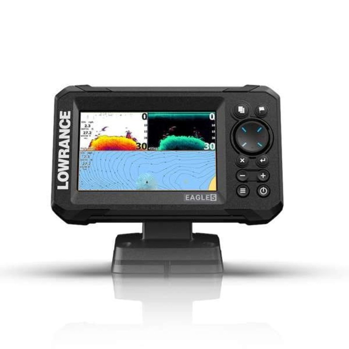 Echosonda Lowrance Eagle 5 Splitshot HD, sonar automat, ecran IPS, 50/200 HDI, 83/200 HDI