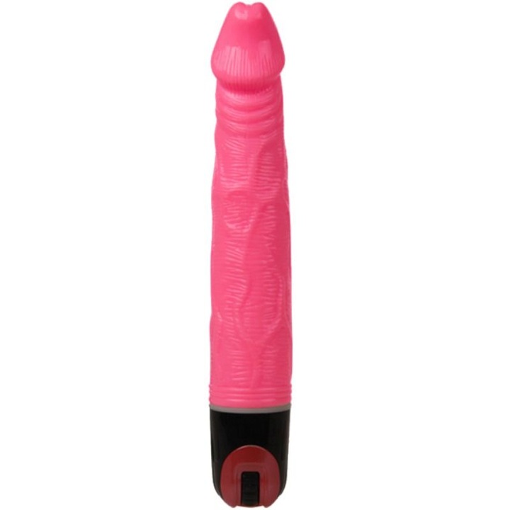 Dildo, Baile, 21,5 cm, rózsaszín, texturált, többsebességes
