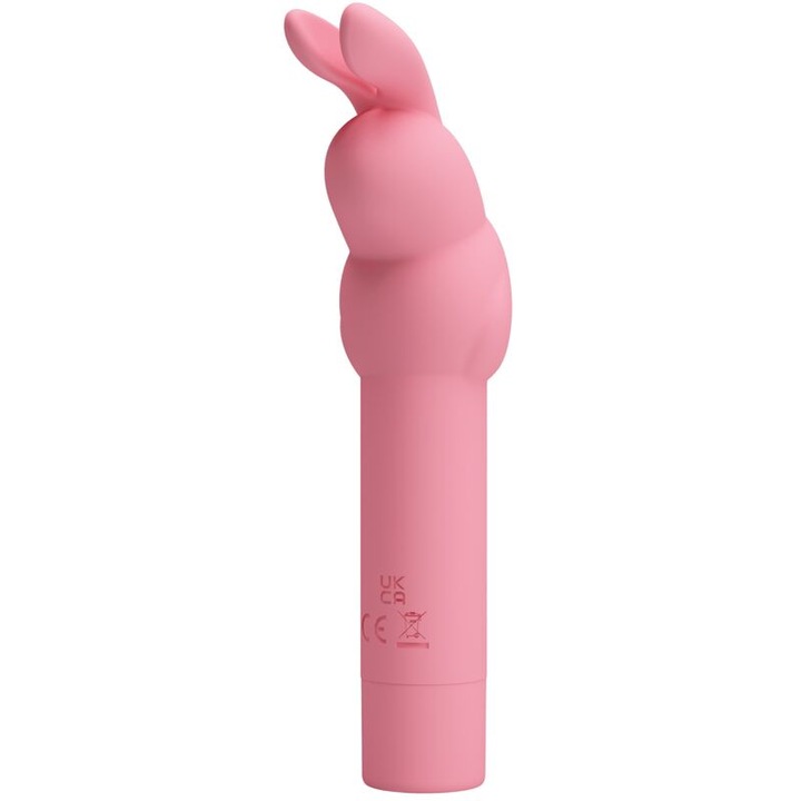 Vibrator din silicon roz cu design de iepuras - Stimulare si placere rafinata