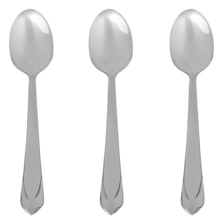 Set Lingurite Tacamuri, Inox, 15cm, Triunghiulare, 3 Bucati