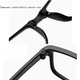 Ochelari de vedere pliabili pentru citit, lectura cu protectie pentru lumina albastra, calculator, culoare rama, dioptrie +2.00, Cu cutie de depozitare, unisex, Vanaxalife®, Negru