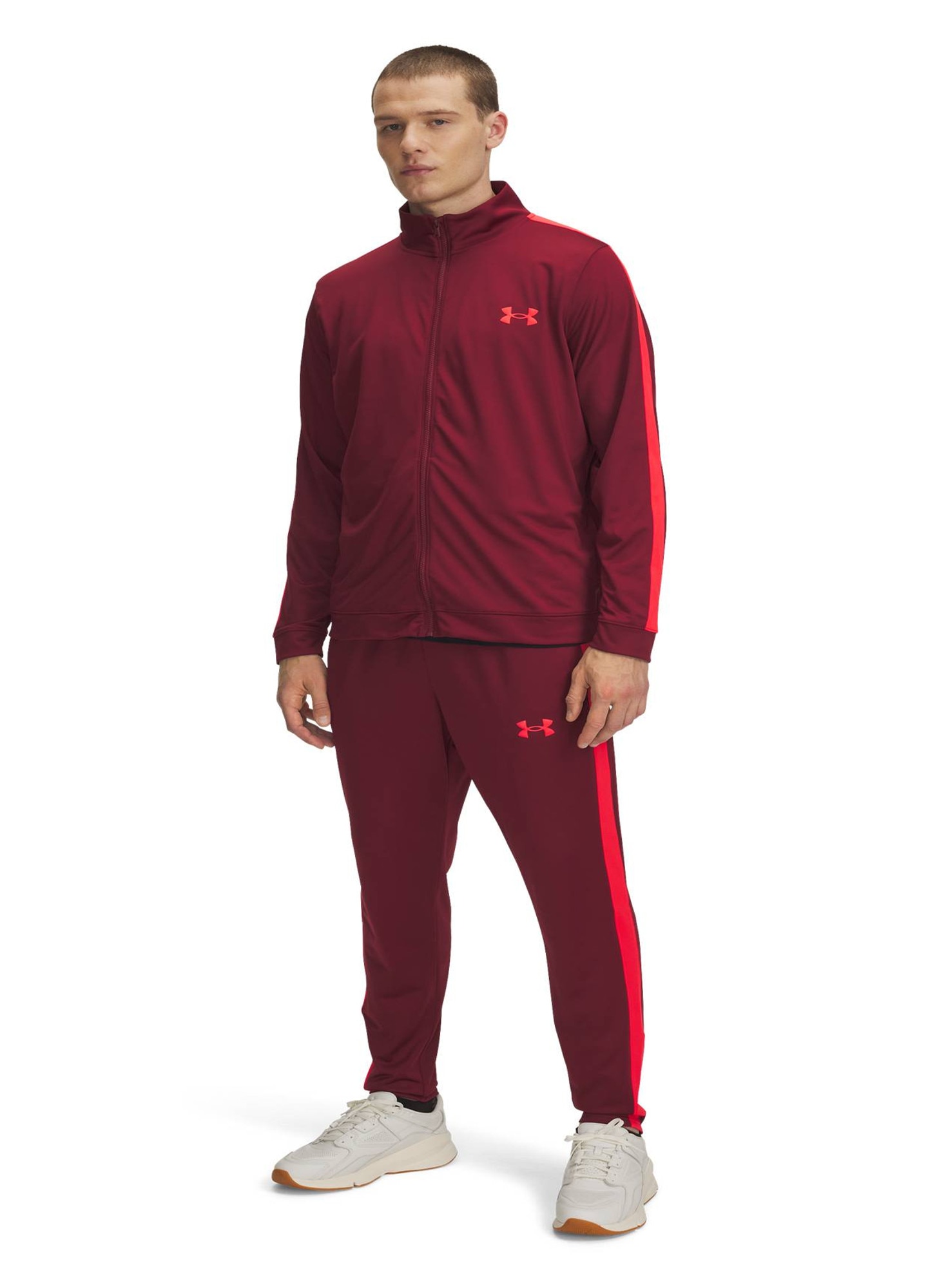 Trening pentru barbati, Under Armour, 3401822, Poliester, Rosu, M