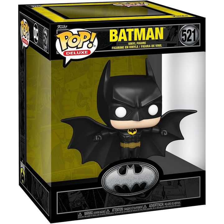 Фигурка - Pop! Deluxe - DC Batman: Batman, Черен, 16,5 см