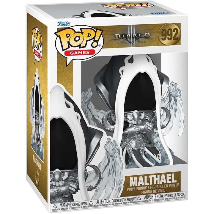 Figurina - Pop! Games - Diablo Reaper of Souls: Malthael, Argintiu, 16.5 cm