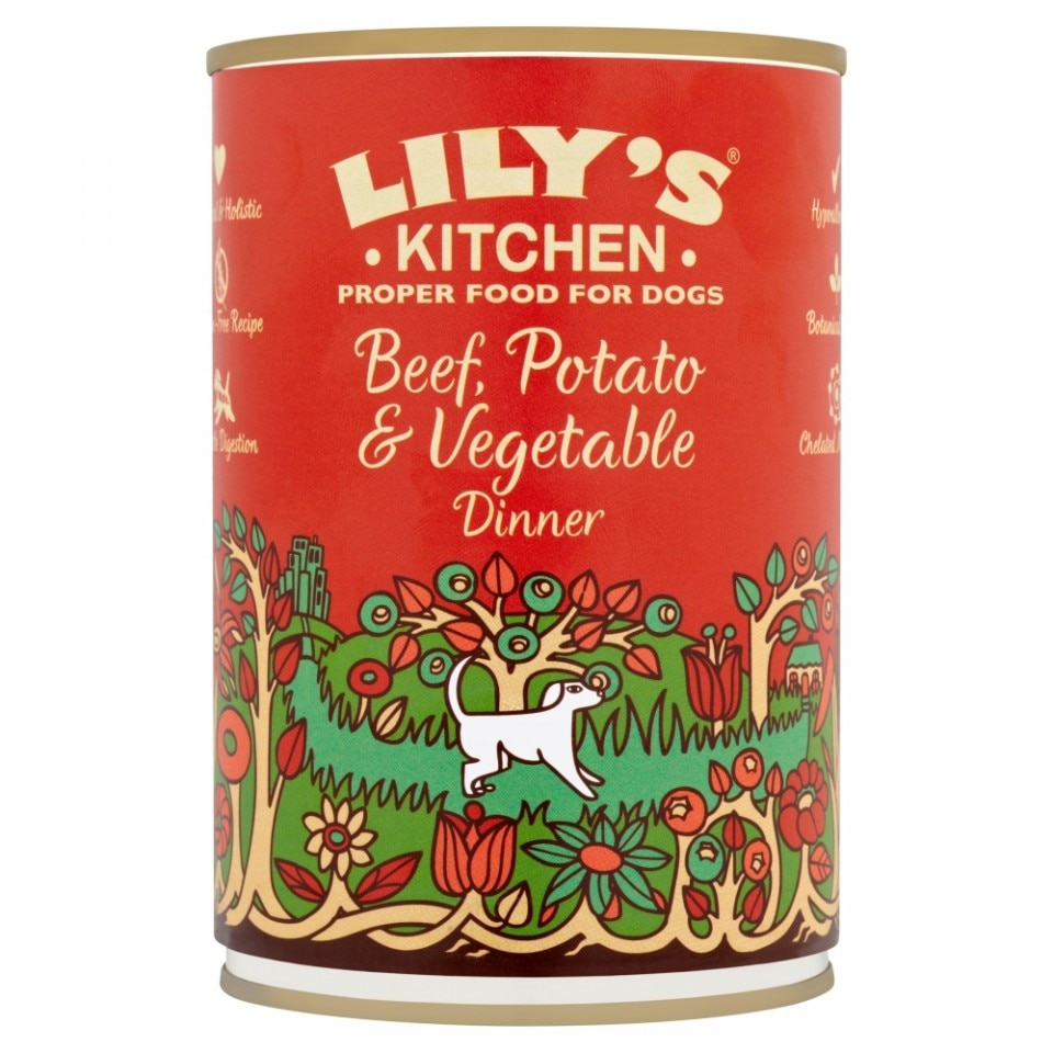 Hrana umeda Lily's Kitchen, ingrediente Naturale, cu Vita, 400g, pentru caini