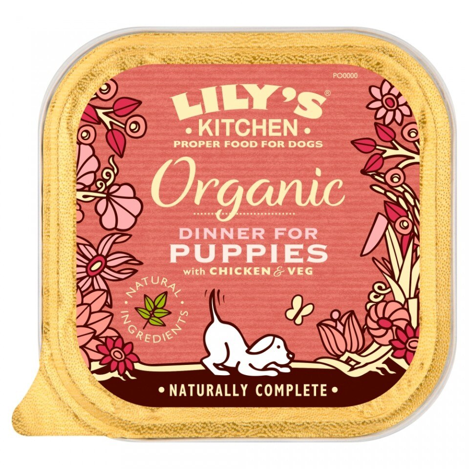 Hrana umeda Lily's Kitchen, certificata Organic, cu Pui, 150g, pentru caini juniori