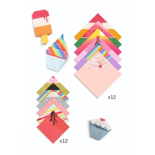 Set creativ Origami Inghetata Djeco