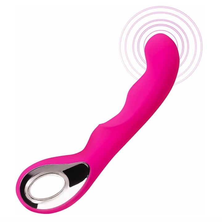 G-pont vibrátor 10 üzemmóddal, WELUOT, vízálló, rózsaszín, 20x3cm