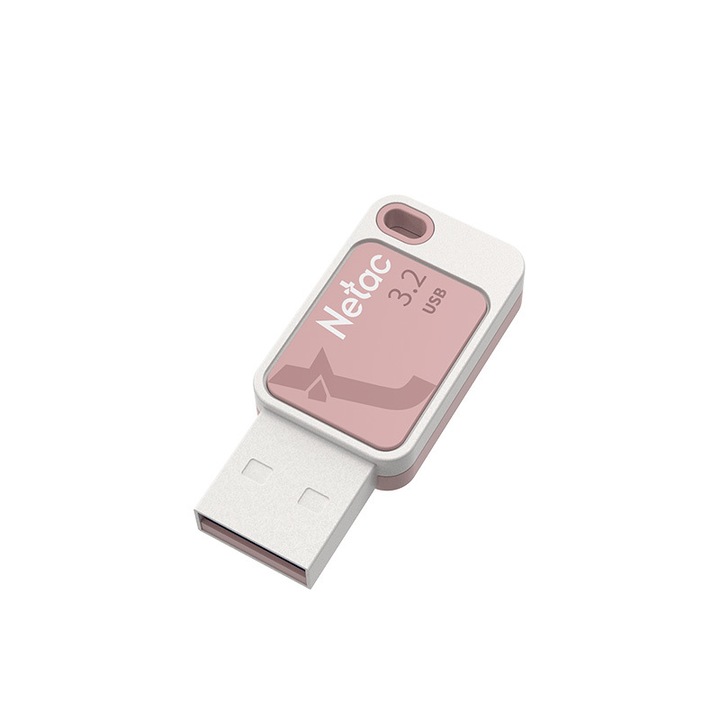 Memorie USB, Netac, UA31, 256GB, USB 3.2, Roz