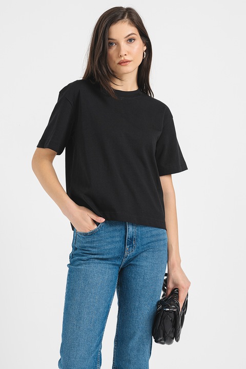 Gina Tricot, Organikuspamut póló, Fekete