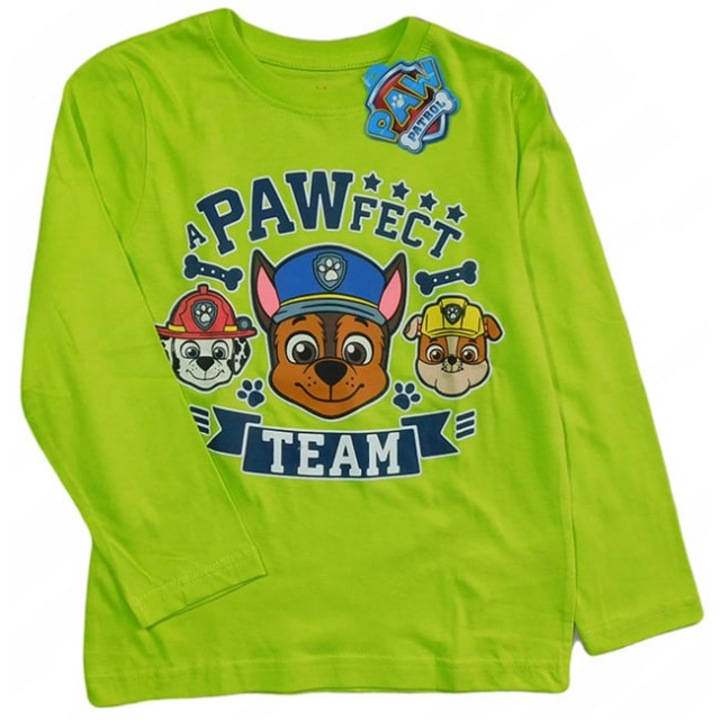 Nickelodeon Paw Patrol bluz, elektromos zold, Világos zöld