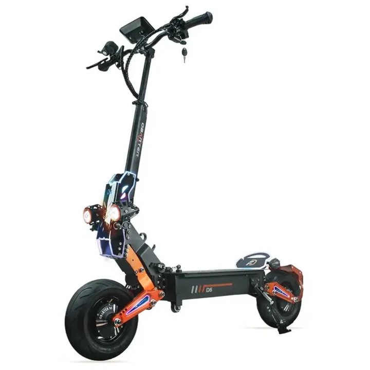 Eлектрически скутер/тротинетка Quickwheel D5 5000W, 48V/35Аh, 12 inch, Черен цвят