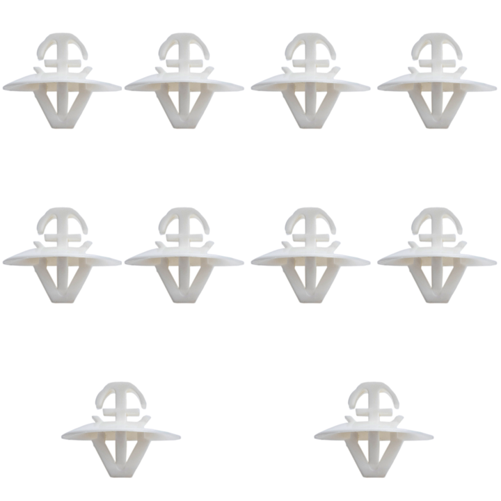 Set 10 Clema Montare, Fixare Ornamente Laterale, De Inalta Calitate, Plastic, Alb