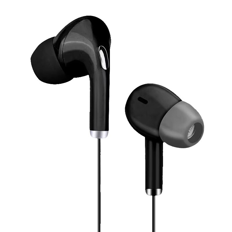 Casti cu fir, 3.5mm, sport, rezistente la transpiratie, negru