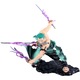 Figurina Zoro One Piece Anime, SINBINTA, Imprimat 3D, Non-toxic, Simulare, Nu se estompeaza, Rezistenta la apa, Durabile, Usor de curatat, Pentru copii mici de 5+ ani, complet asamblata, PVC, 19x14x15 cm, Multicolor
