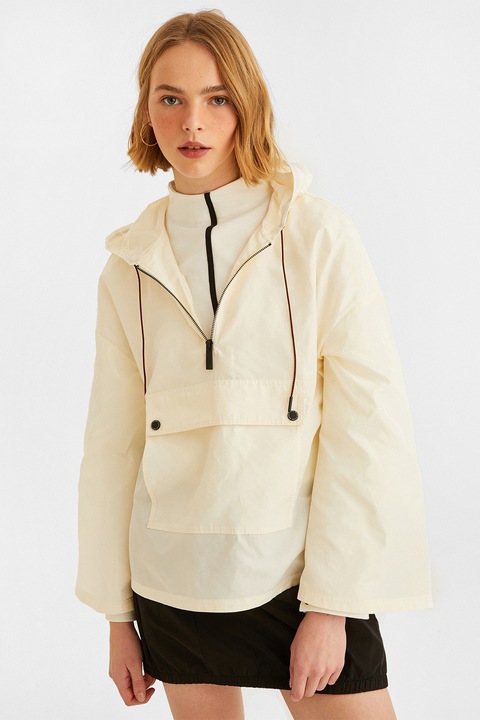 OXXO, Jacheta usoara, fara inchidere, Crem, XS