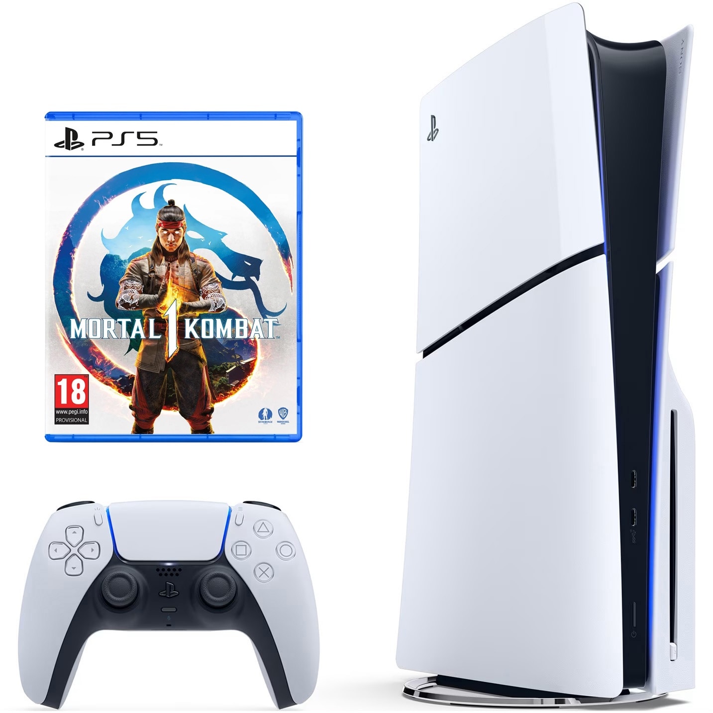Consola PlayStation 5, 1TB SSD + Joc Mortal Kombat 1 (Disc) - eMAG.ro