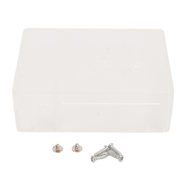 Carcasa de protectie ABS pentru Raspberry Pi 3 Modelo B+, 2 bucati, cu suruburi, rezistenta la apa si praf, ventilatie, fara bavuri