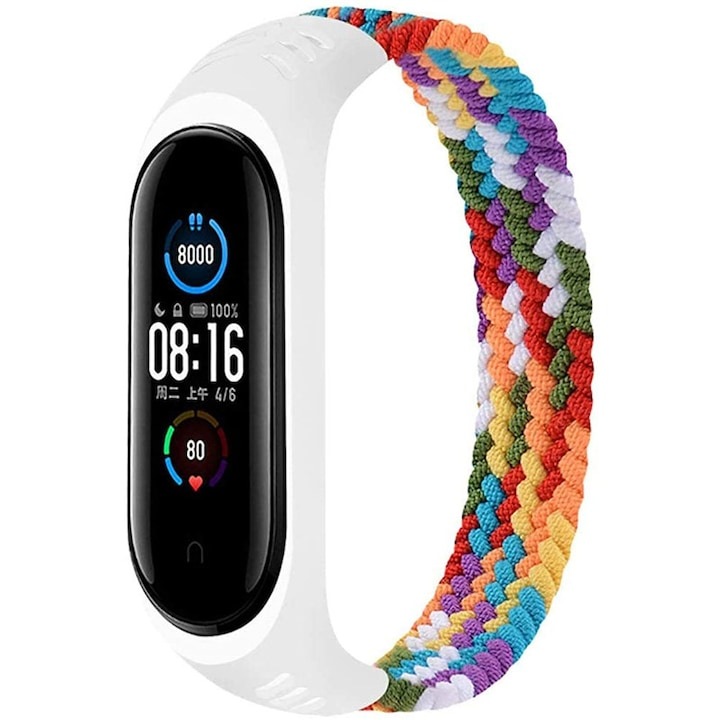 Резервна каишка за фитнес гривни, WELUOT еластична, многоцветна, размер S, 13.5x15cm