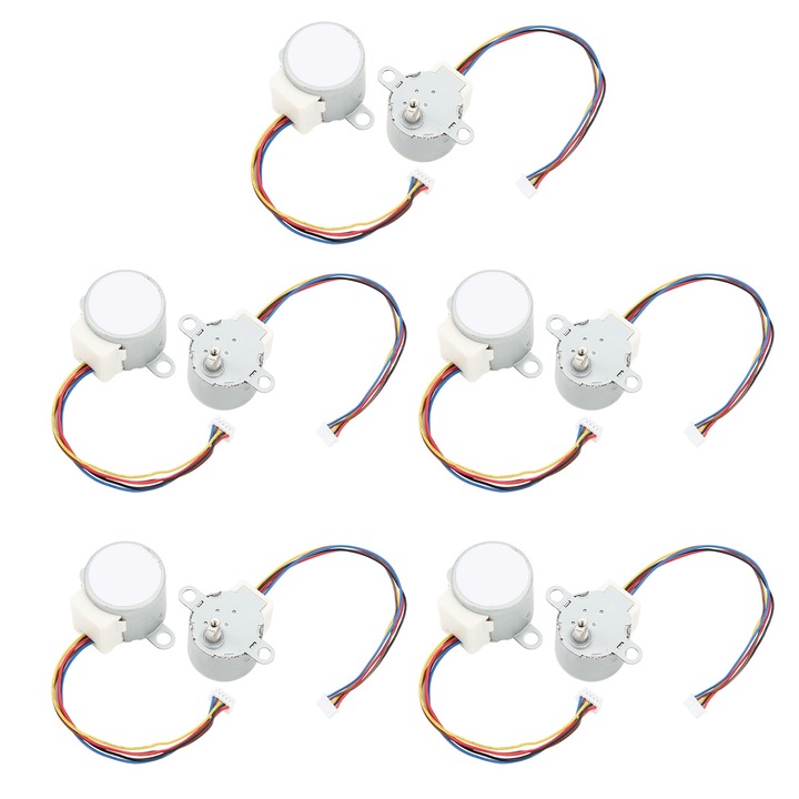 Set 10 buc motor pas cu pas, bobina de cupru cu torsiune mare, DC 5V, Enforose